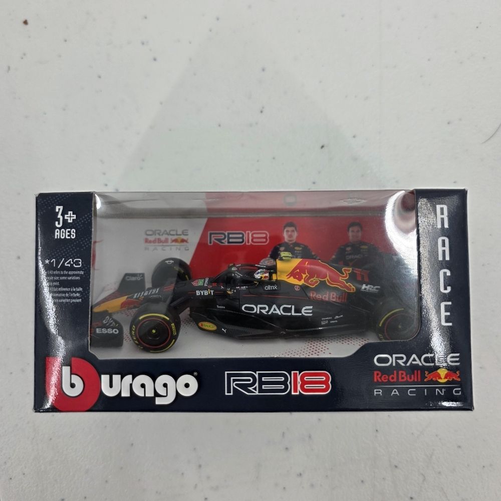 New Bburago Red Bull Racing F1 RB18 #11 Sergio Perez 2022 1:43 Scale 02317. New